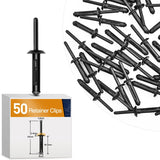 50 Pcs 1/4" Hole Nylon Blind Rivets Retainer For Chrysler 6501559, 6506007AA GM 10184895 Ford N803862-S