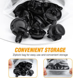 50 Pcs Upper Seal Radiator Cover Push-Type Retainer For Toyota Lexus 90467-08217 4Runner FJ Cruiser Tacoma GX470 Honda Acura 91512-SX0-003 Accord Civic Insight Odyssey