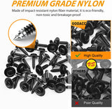50 Pcs Splash Shield General Purpose Phillips Truss Head Sems Screw for Honda Acura BMW Fender Liner Bumper Cover Screws 90114-SE0-000 90114-SZ3-000 M4.8-1.61x19mm