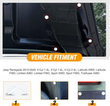 50 Pcs Rear Door Body Side Moulding Clips For Jeep Renegade 2015-2020 Fiat Chrysler 68241251AA 68241251-AA White Nylon Wheel Opening Moulding Clip Fits into 9mm Hole