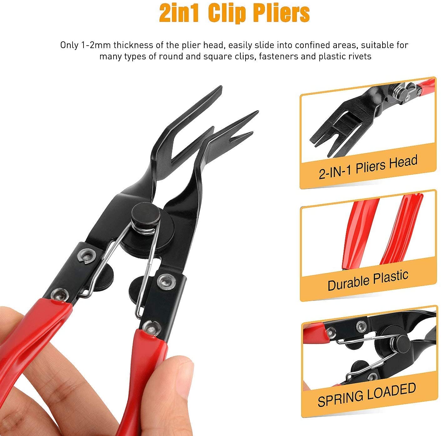Buy 13pcs Auto Trim Removal Tool Kit with Clip Removal Plier and