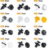 189 Pcs Bumper Retainer Clips Car Plastic Rivets Fasteners Push Retainer Kit Most Popular Sizes Auto Push Pin Rivets Set Door Trim Panel Fender Clips For Toyota Lexus