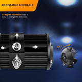 20 Inch 420W Combo Led Light Bar 2PCS 4Inch 60W Combo LED Pods with 16AWG Off Road Wiring Harness-3 Leads