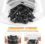 50 Pcs M6 Fender Clip Retainer Bumper Nylon Push Rivet Pins Bolt Motorcycle Hardware (2005-6SRIV) for Honda Kawasaki Suzuki GSX-R Yamaha YZF R1 R6 ATV Moto Car