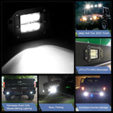 2 Pcs 42W Flush Mount Upgraded Spot Flood Combo LED Work Light