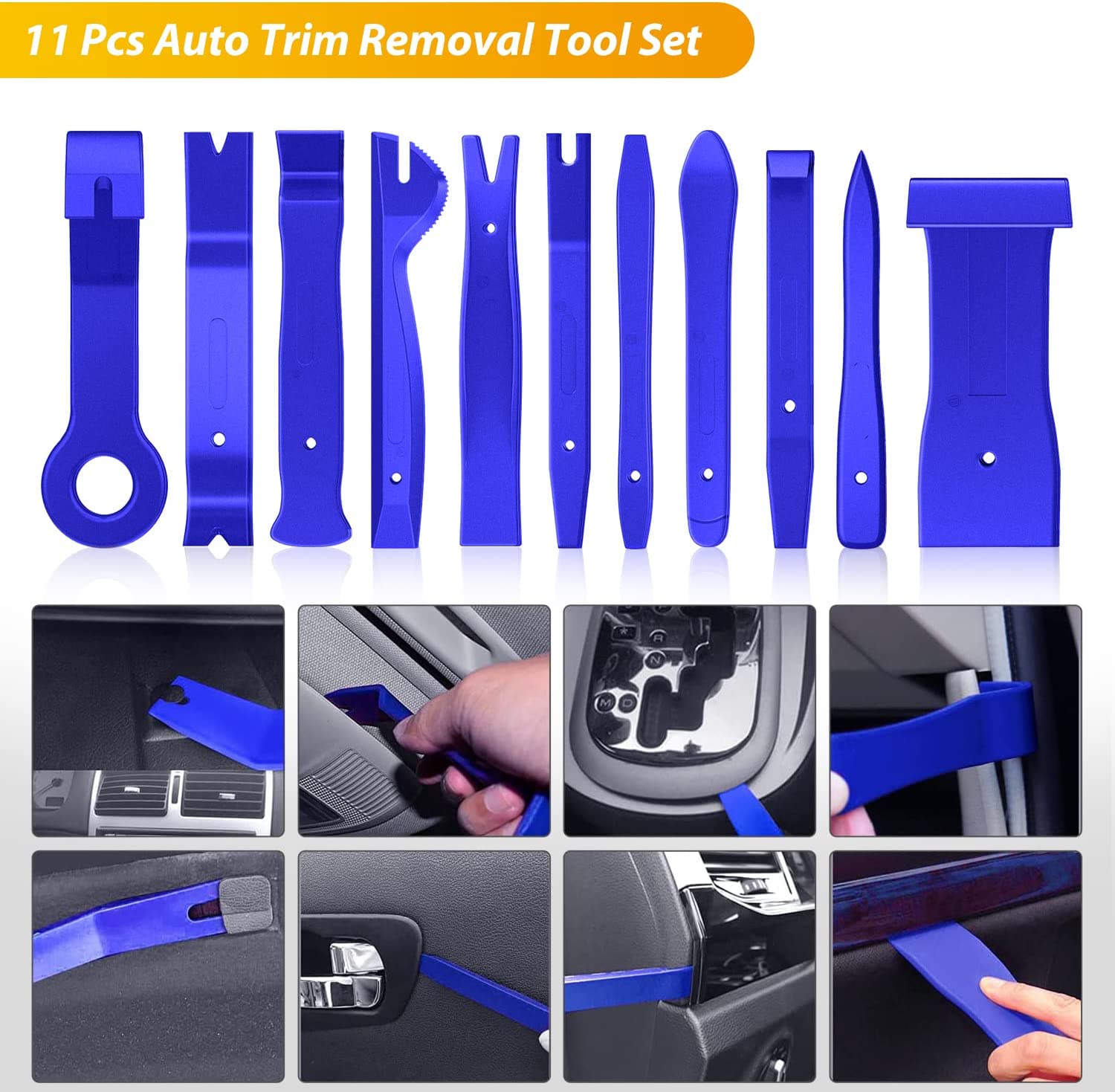 200 Pcs Trim Removal Tool Kit Blue