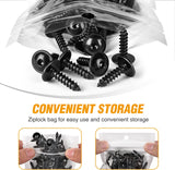 50 Pcs Torx Truss Head Tapping Screw Fender Liner Splash Guard Under Cover License Bracket for VW Audi N90775001 N90892001 N90648702 Black Zinc M5-2.12 x 19mm T25