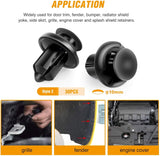 100 Pcs 7mm 8mm 10mm Nylon Push Expansion Screws Replacement Kit For GM 21030249 Ford N807389S