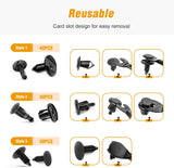100 Pcs 7mm 8mm 10mm Nylon Push Expansion Screws Replacement Kit For GM 21030249 Ford N807389S