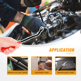 120 Pcs Car Bumper Retainer Retaining Clips & Nylon Fasteners Rivet Kit 6mm 7.6mm 8mm 8.8mm 10mm Door Trim Panel Clips Bumper Push Rivet Clips