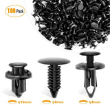 100 Pcs 7mm 8mm 10mm Nylon Push Expansion Screws Replacement Kit For GM 21030249 Ford N807389S