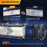 52 Inch Curved 783W 78000LM Triple Row Flood Spot Combo LED Light Bar with 12AWG 5Pin Rocker Switch Wiring Harness Kit
