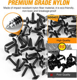 50 Pcs Torx Truss Head Tapping Screw Fender Liner Splash Guard Under Cover License Bracket for VW Audi N90775001 N90892001 N90648702 Black Zinc M5-2.12 x 19mm T25
