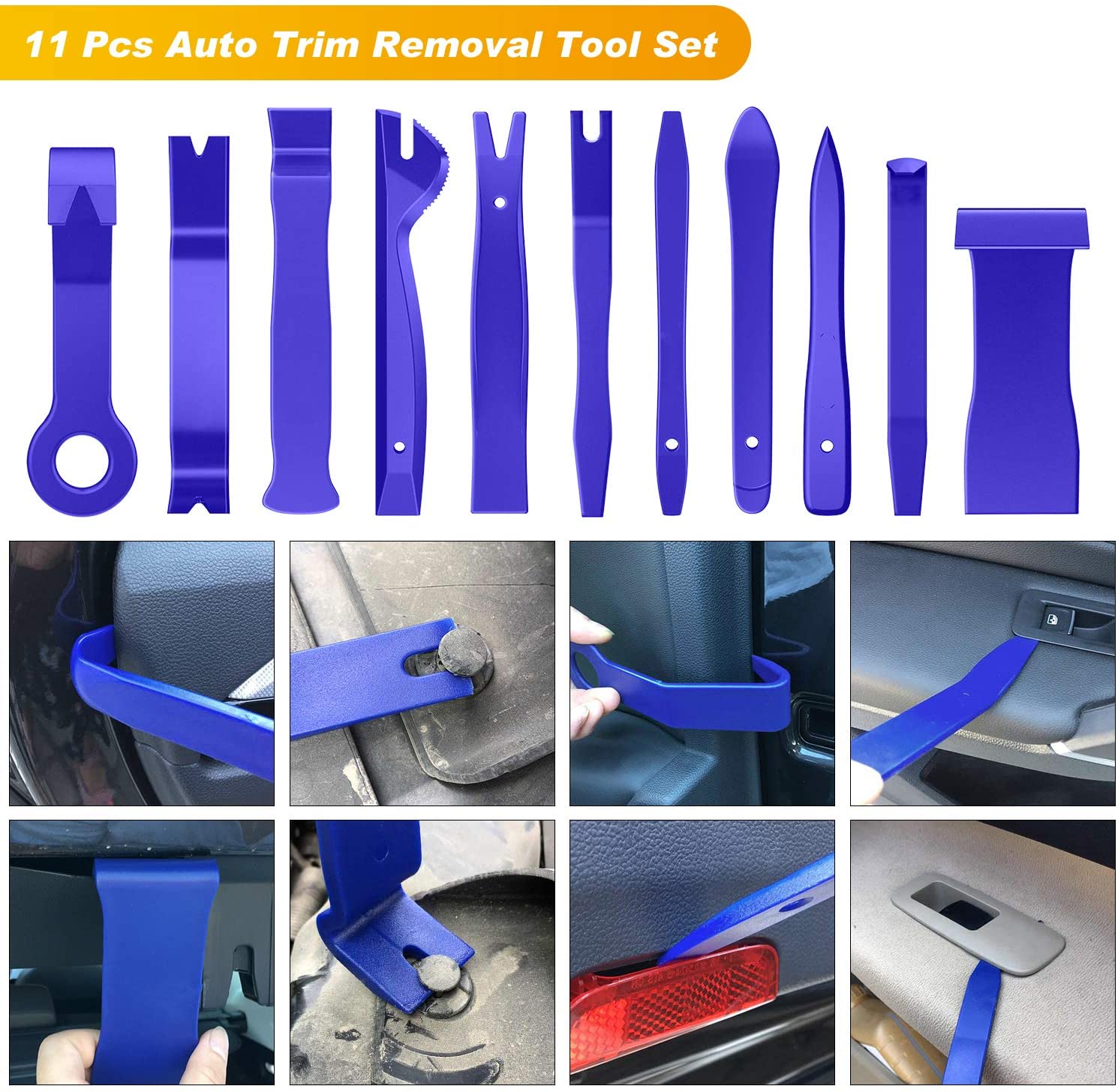 19 Pcs Trim Removal Tool Set Blue – gooacc