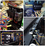 6 Packs Relay Harness Set 5-Pin 30/40A 12V SPDT with Interlocking Relay Socket and Harnesses