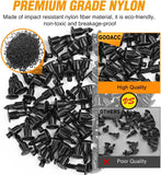 50 Pcs M6 Fender Clip Retainer Bumper Nylon Push Rivet Pins Bolt Motorcycle Hardware (2005-6SRIV) for Honda Kawasaki Suzuki GSX-R Yamaha YZF R1 R6 ATV Moto Car