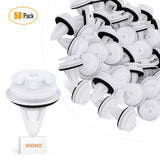 50 Pcs Car Door Trim Panel Retainer Clips Bumper Fastener Rivet Clips for BMW 51411973500 Series 3, 5 & 7 E46 E36 E34 E38 E39 M3-with Seal Ring