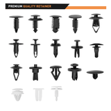 415 Pcs Car Retainer Retaining Clips 18 Most Popular Sizes Auto Push Pin Rivets Set -Door Trim Panel Clips for GM Ford Toyota Honda Chrysler