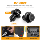 120 Pcs Car Retainer Retaining 6.3mm 8mm 9mm 10mm Expansion Screws Replacement Kit Bumper Push Rivet Clips