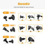 200 Pcs Push Bumper Fastener Rivet Clips with 6 Size Auto Body Retainer Clips Bumpers for GM, Ford & Ch