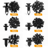 200 Pcs Push Bumper Fastener Rivet Clips with 6 Size Auto Body Retainer Clips Bumpers for GM, Ford & Ch