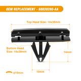 60 Pcs Blind Rivet Fender Flare Rocker Moulding Clip 6506007AA 68039280-AA 6030441 For Jeep Wrangler Chrysler Ford GMC