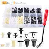 166 Pcs Car Retainer Retaining Clips & Screw Grommets For GM Toyota Honda Nissan Mazda