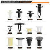 166 Pcs Car Retainer Retaining Clips & Screw Grommets For GM Toyota Honda Nissan Mazda