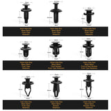 190 Pcs Car Retainer Retaining Clips For Toyota, Honda, Nissan, Mazda