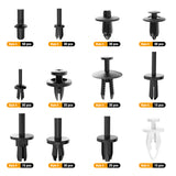 380 Pcs Car Automotive Push Pin Rivet with Fastener Remover Trim Clips