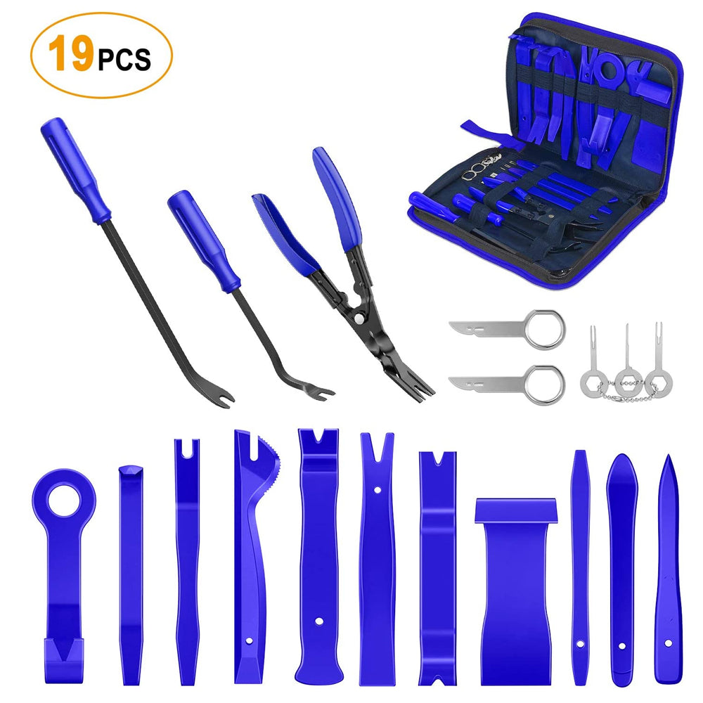 19 Pcs Trim Removal Tool Set Blue – gooacc